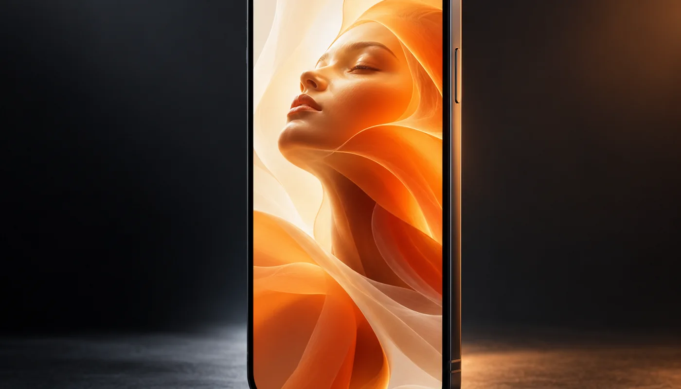 A smartphone showing a premium vertical comedy video-style video